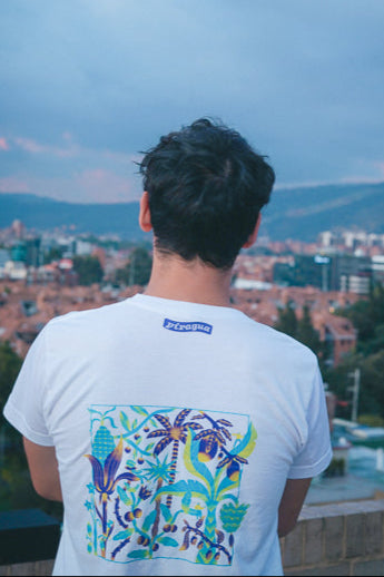 Piragua Blue Flora Shirt